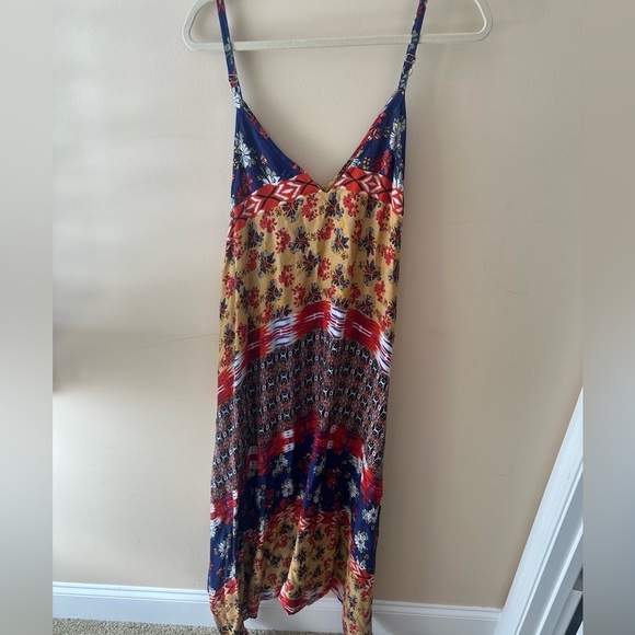 INGEAR Romper Dress dress with pants mixed print hippie vibes size L XL - Picture 8 of 9